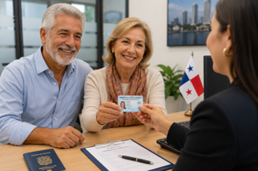 Mujer sacando visa residente en Panamá en calidad de turista pensionado